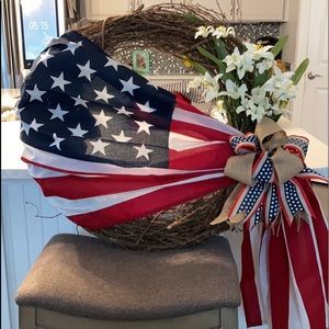 American Flag Wreath